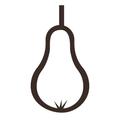 Armut düz resimde beyaz