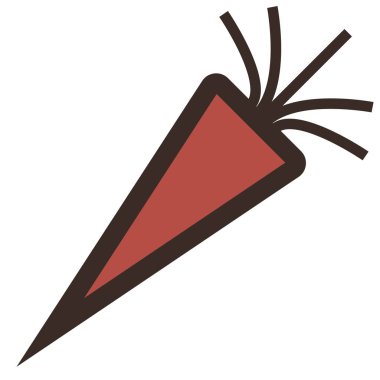 havuç düz resimde beyaz