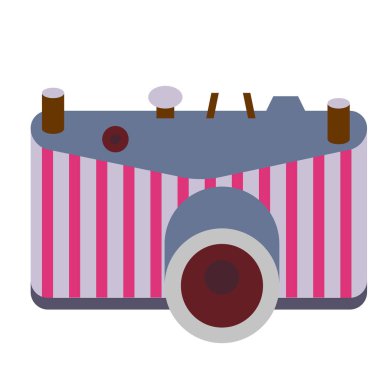 kamera düz resimde beyaz