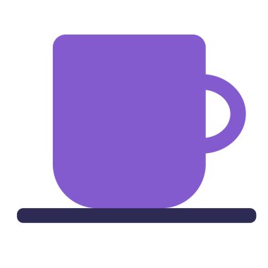 Kupa düz resimde beyaz