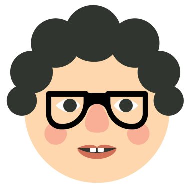 kadın yüzü düz resimde beyaz