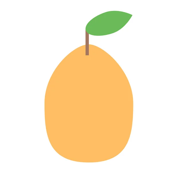 Pear flat illustration on white — Stock Vector