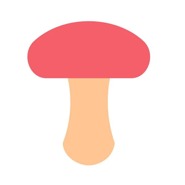 Cogumelo plana ilustração em branco —  Vetores de Stock