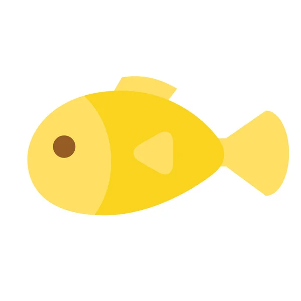 Fish flat illustration on white — Stock Vector