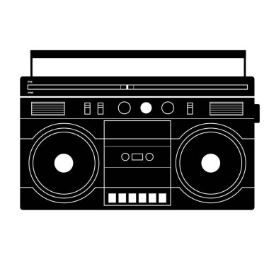 Kayıt cihazı düz resimde beyaz