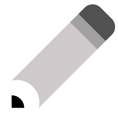 Beyaz kalem düz illüstrasyon