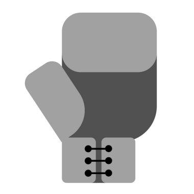 Boks eldiveni düz resimde beyaz