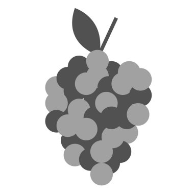 Beyaz üzüm düz illüstrasyon