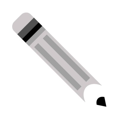 Beyaz kalem düz illüstrasyon