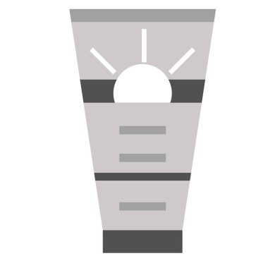 Suncream düz resimde beyaz