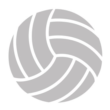 Walleyball düz resimde beyaz