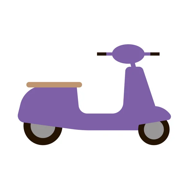 Scooter platt illustration på vit — Stock vektor