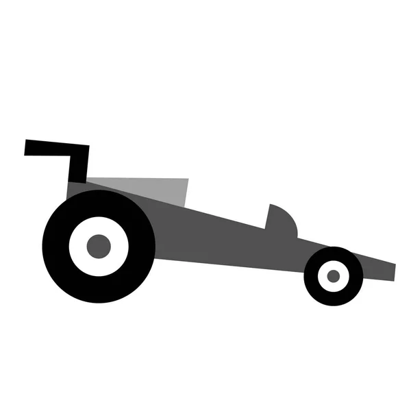 Плоская иллюстрация спортивного автомобиля на белом — стоковый вектор