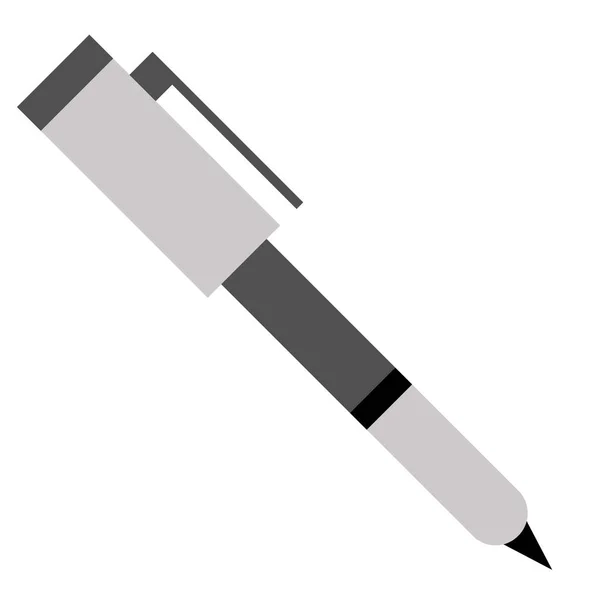 Stift flache Abbildung auf Weiß — Stockvektor