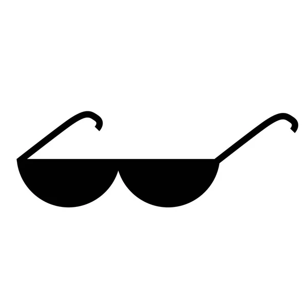 Sonnenbrille flache Abbildung auf weiß — Stockvektor