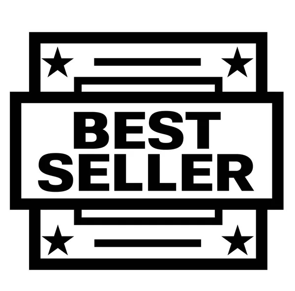 Best seller timbro su bianco — Vettoriale Stock
