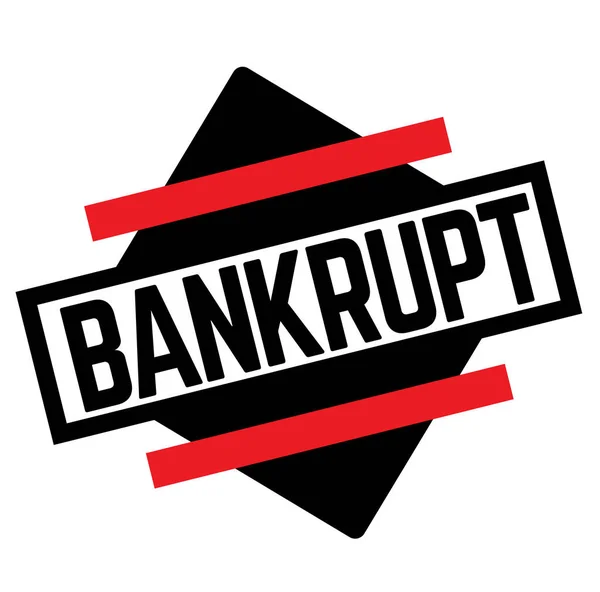 Sello BANKRUPT en blanco — Vector de stock