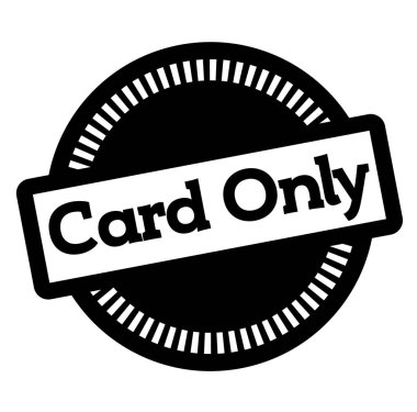 Beyaz kart sadece damga