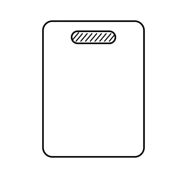 白地切削基板のフラットの図 — ストックベクタ