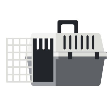 Beyaz açık Evcil hayvan taşıyıcı düz