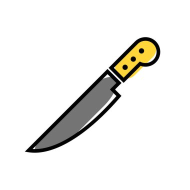 mutfak bıçak düz resimde beyaz