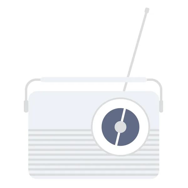 Illustration plate radio sur blanc — Image vectorielle