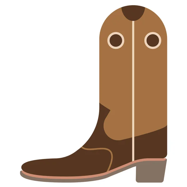 Women boots flat illustration on white — Stock Vector