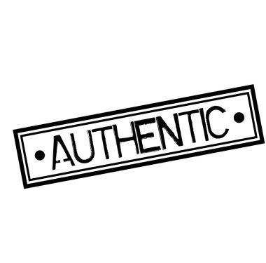 Beyaz üzerinde otantik damga