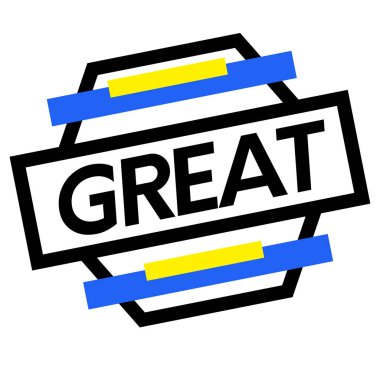 Beyaz üzerinde büyük damga