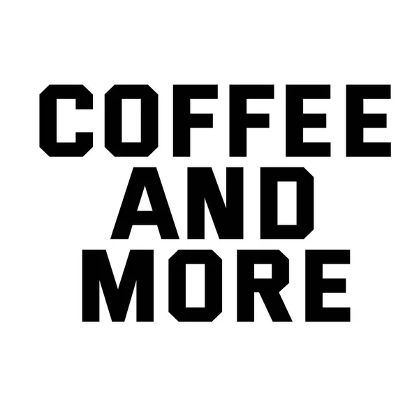 COFFEE ET PLUS timbre sur blanc — Image vectorielle