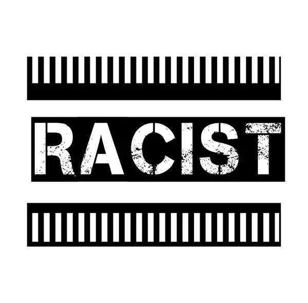 Sello RACIST en blanco — Vector de stock