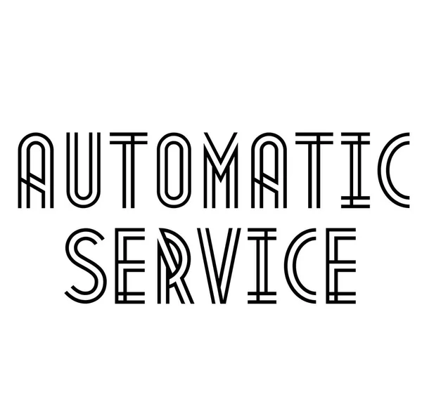 Sello de SERVICIO AUTOMÁTICO en blanco — Archivo Imágenes Vectoriales