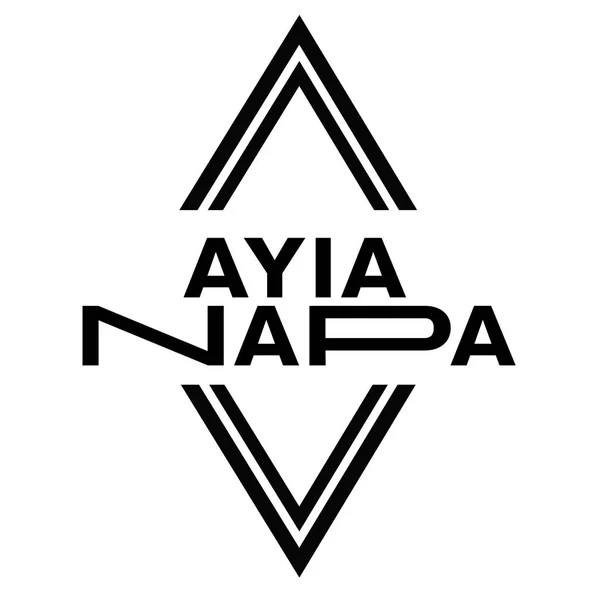 Sello AYIA NAPA en blanco — Vector de stock