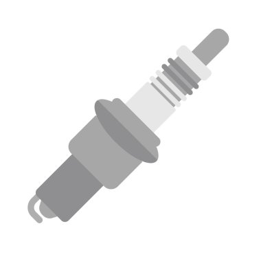 Beyaz düz illüstrasyon sparkplug