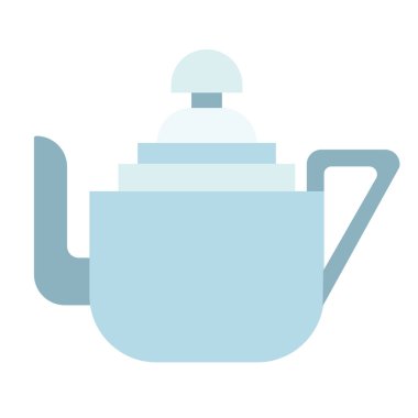 çaydanlık düz resimde beyaz