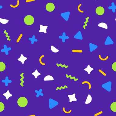 Memphis soyut seamless modeli