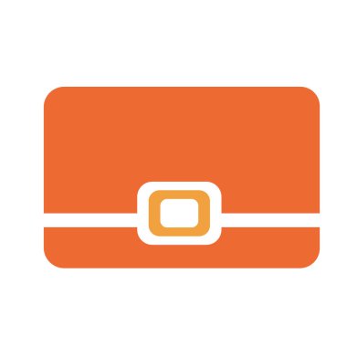 Debriyaj çanta düz illüstrasyon