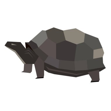 Kaplumbağa düz illüstrasyon