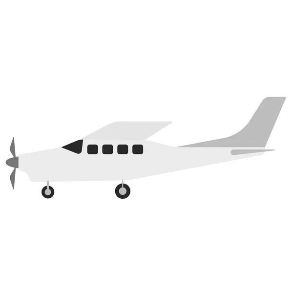 Plane flat illustration on white — Stock Vector
