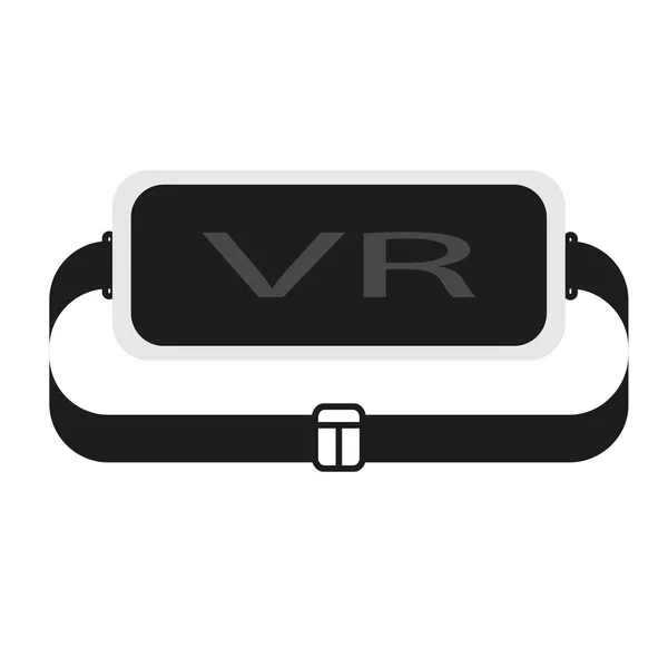 Okulary VR płaskie ilustracja na białym — Wektor stockowy