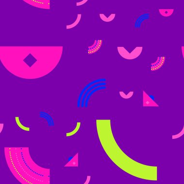 Temel şekiller kaotik seamless modeli