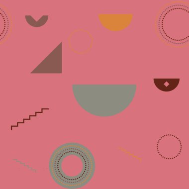 Temel şekiller kaotik seamless modeli