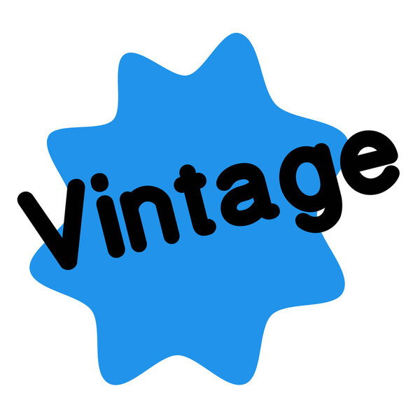 vintage stamp on white
