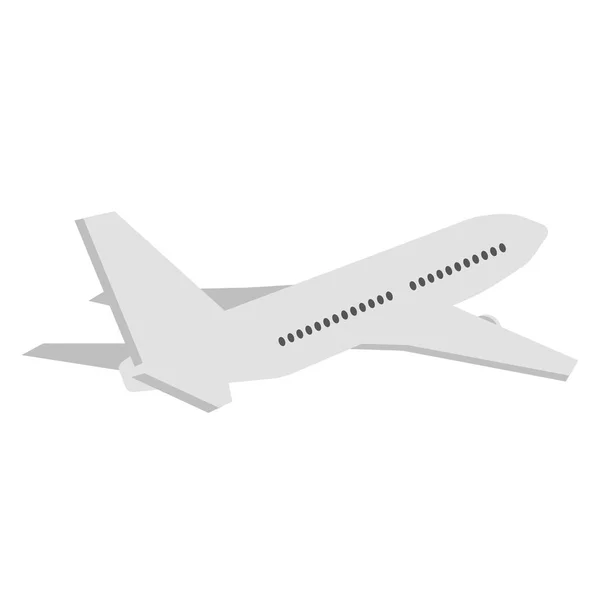Plane flat illustration — Stock Vector