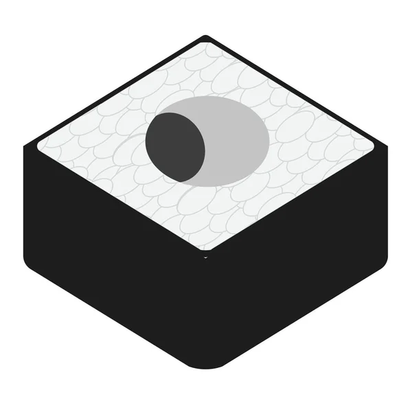 Illustration plate Sushi — Image vectorielle