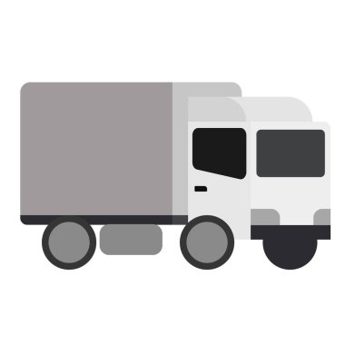 Kamyon düz illüstrasyon