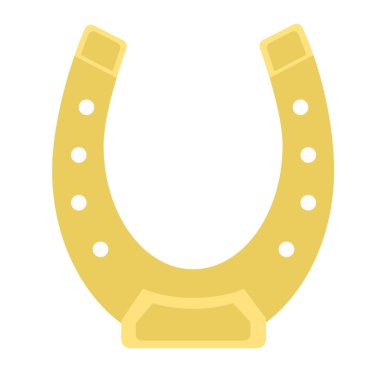 At nalı düz illüstrasyon