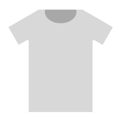 Beyaz T-shirt düz illüstrasyon