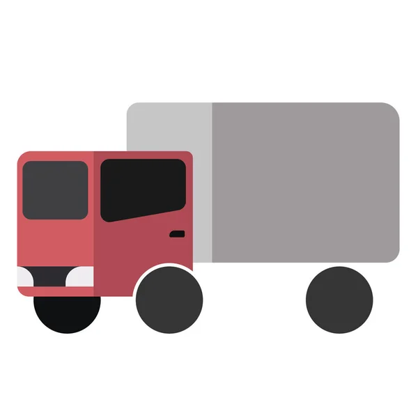 Вантажівка плоскій ілюстрації — стоковий вектор