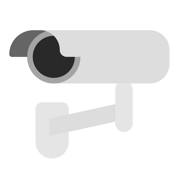 Bewakingscamera platte illustratie — Stockvector